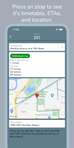 Miami Beach Trolley Tracker 螢幕截圖 2