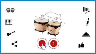 Bongo Cat Musical Instruments 螢幕截圖 1