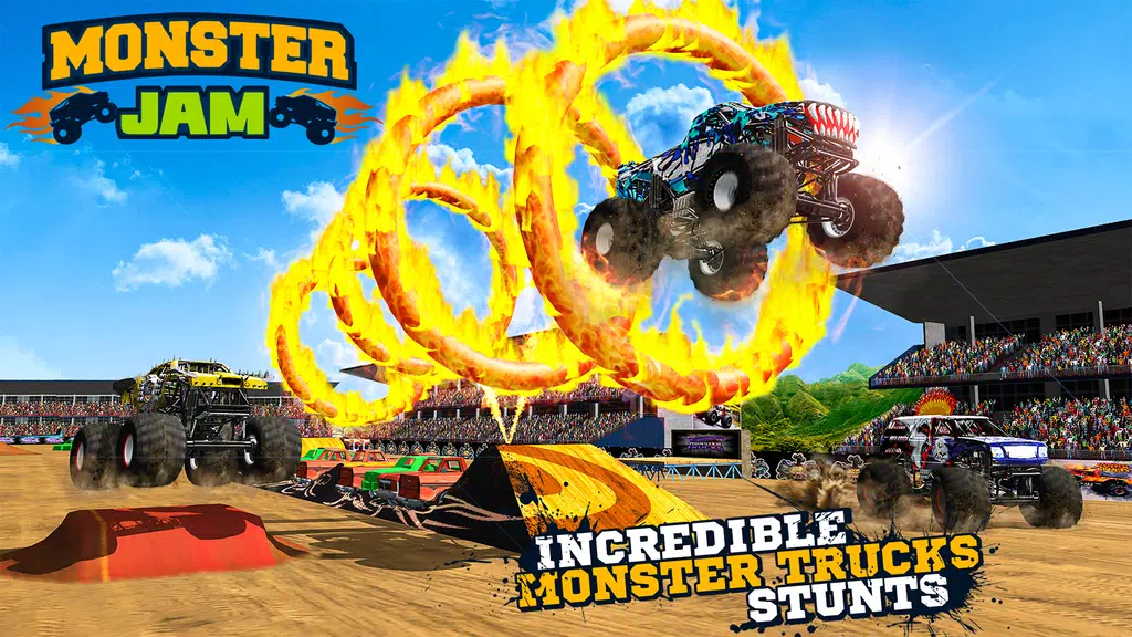 Monster Truck Jam: Truck Games 螢幕截圖 0