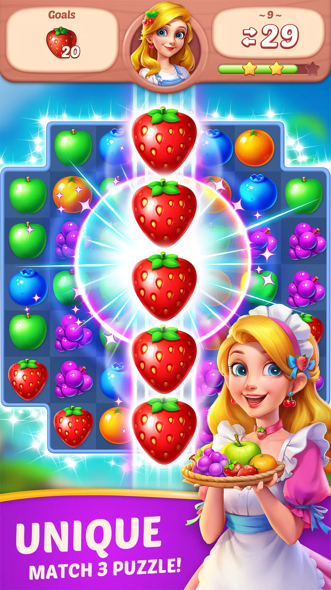 Fruit Diary - Match 3 Games Screenshot 0