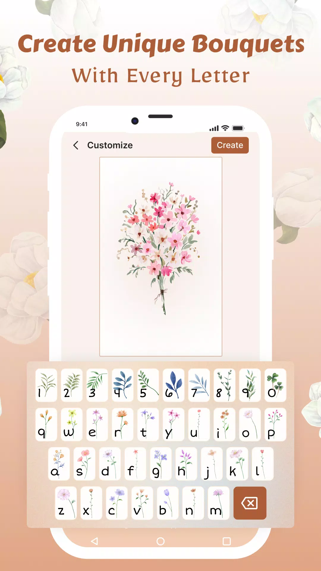 Flower Language Wallpaper DIY Capture d'écran 0