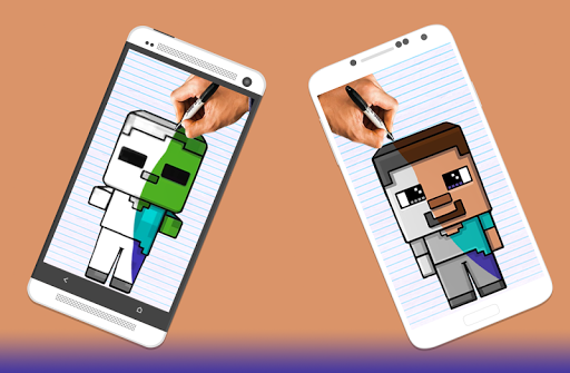 How to draw Minecraft Characters by Drawings Apps 螢幕截圖 3