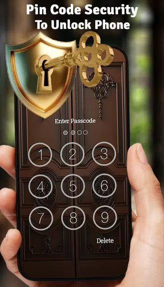 Vintage Door Lock Screen 螢幕截圖 1