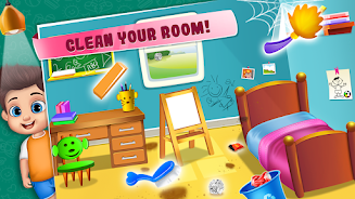 Little girl cleanup game 스크린샷 1