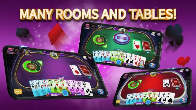 Gin Rummy Elite: Online Game Tangkapan skrin 2