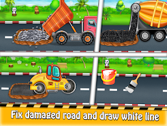 Construction Truck Kids Game Ekran Görüntüsü 1