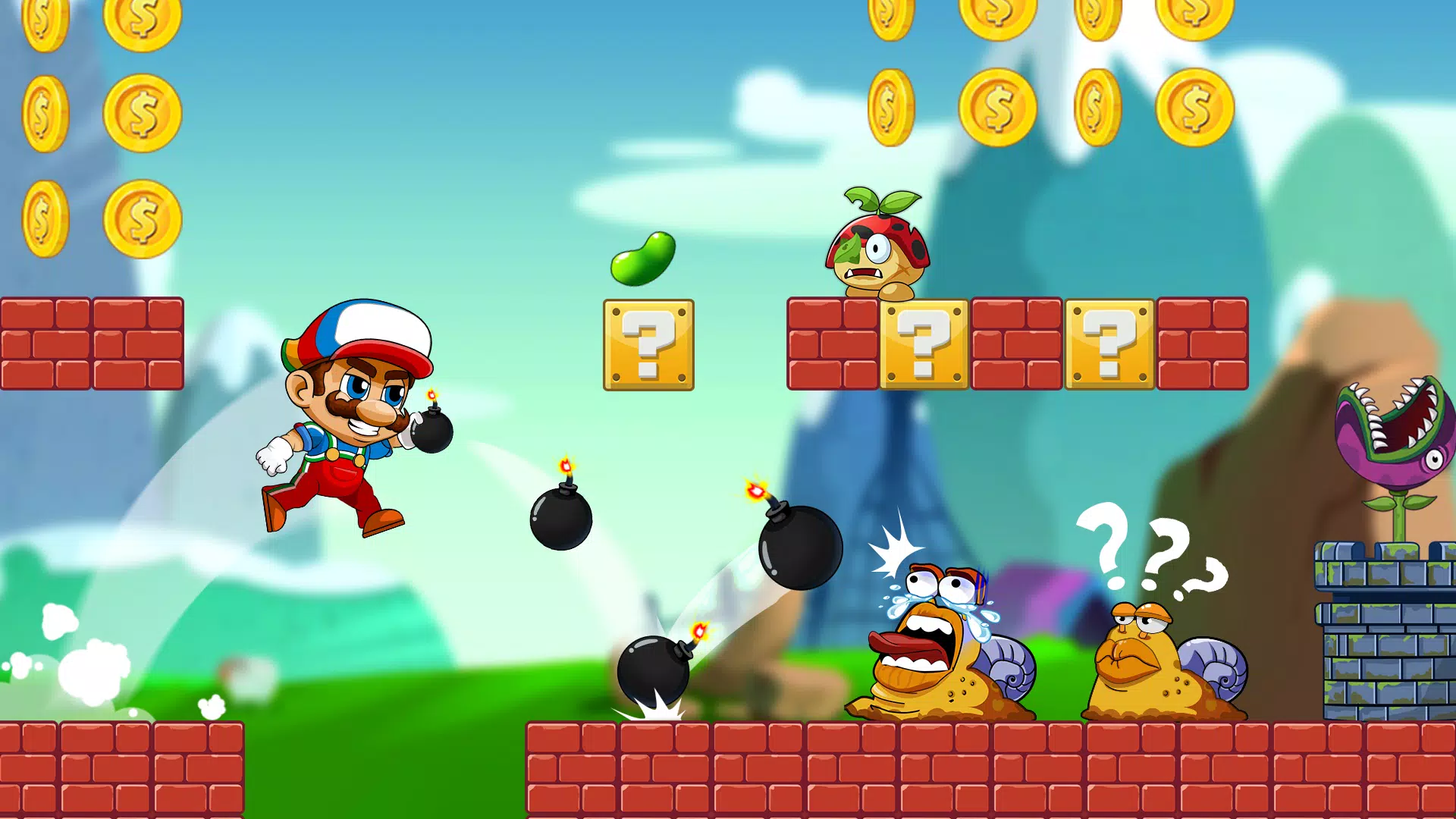 Super Bean Bros: Running Games Captura de pantalla 0