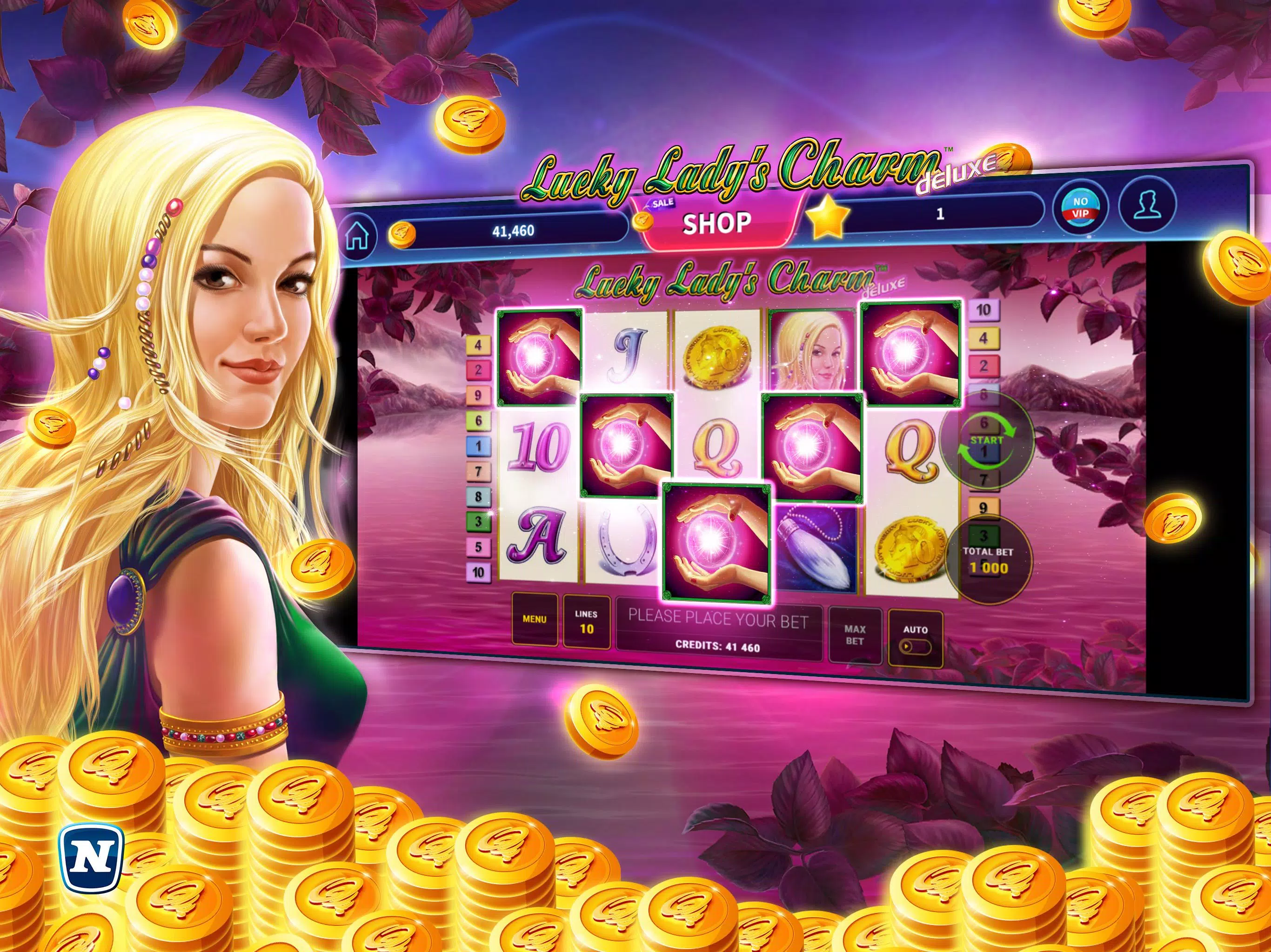 Lucky Lady’s Charm Deluxe Slot 스크린샷 3