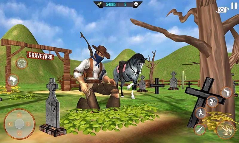 West Cowboy Shooting Games 3D 螢幕截圖 3