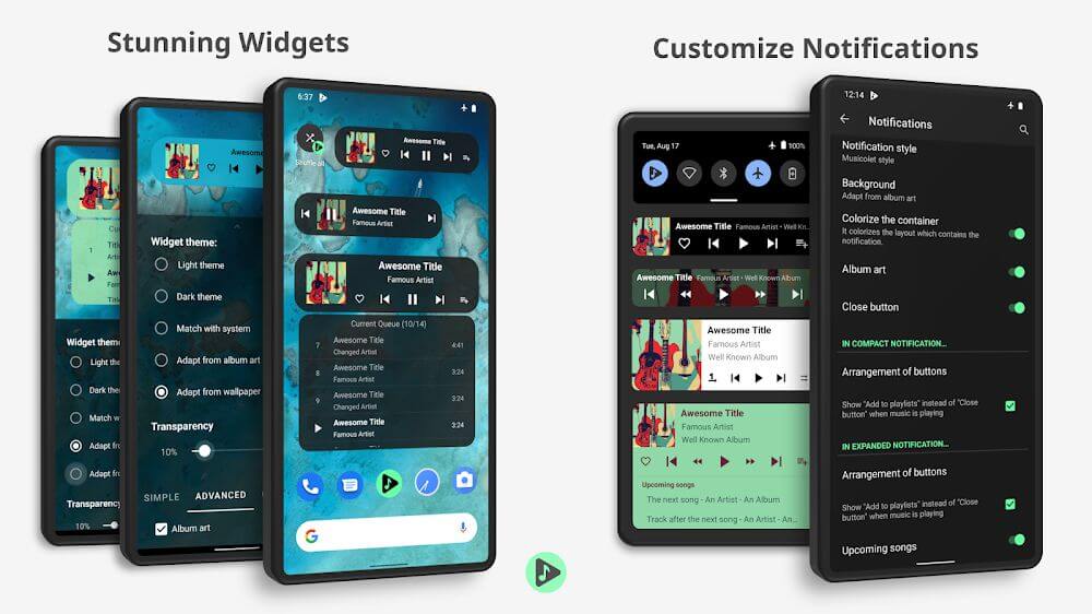 Musicolet Music Player Mod Tangkapan skrin 2