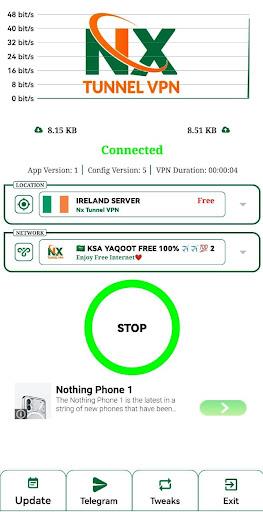 Schermata Nx Tunnel VPN 1