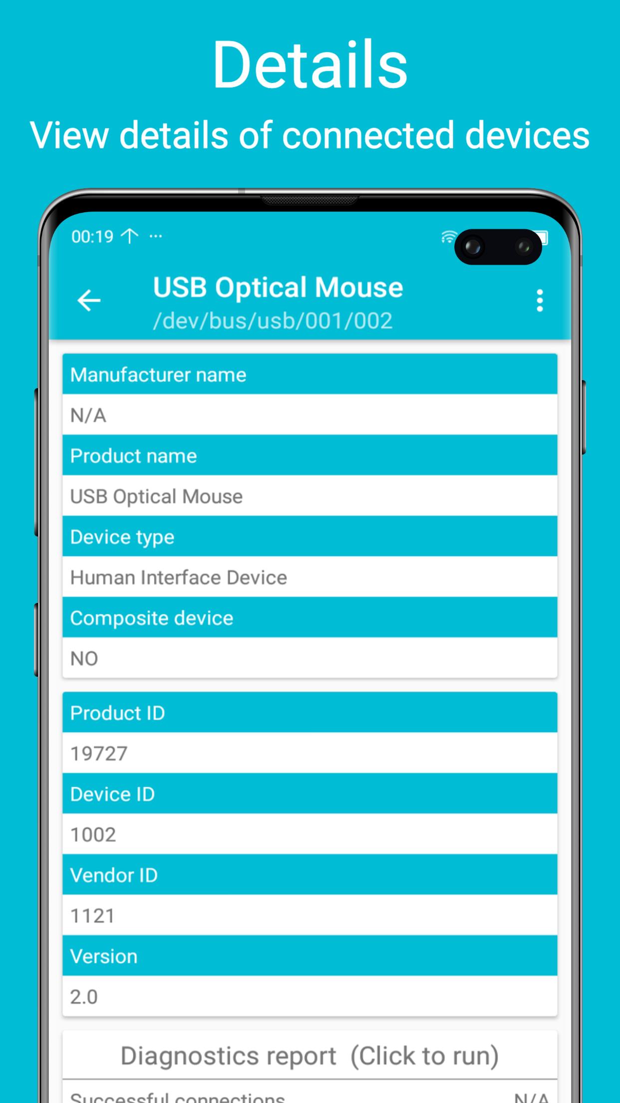 USB diagnostics 螢幕截圖 1