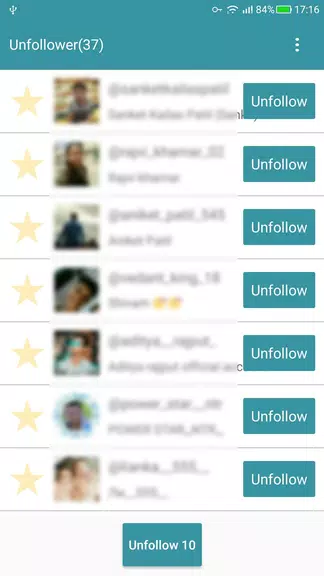 Unfollow Users Cleaner 螢幕截圖 3