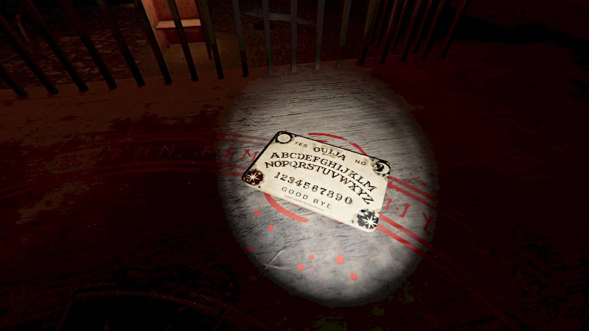 Placa ouija em fasmofobia