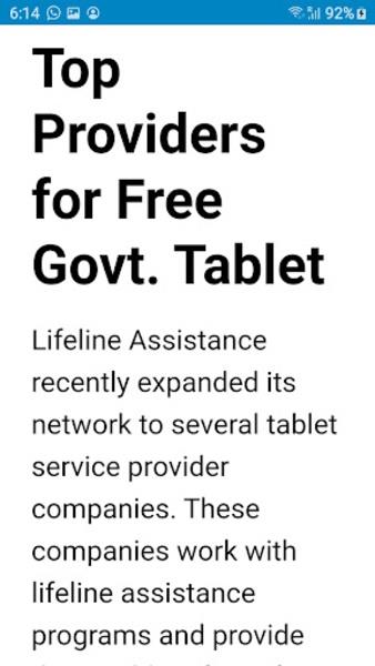 Free Government Tablets Ekran Görüntüsü 1