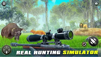 Safari Animal Hunter Simulator 螢幕截圖 0