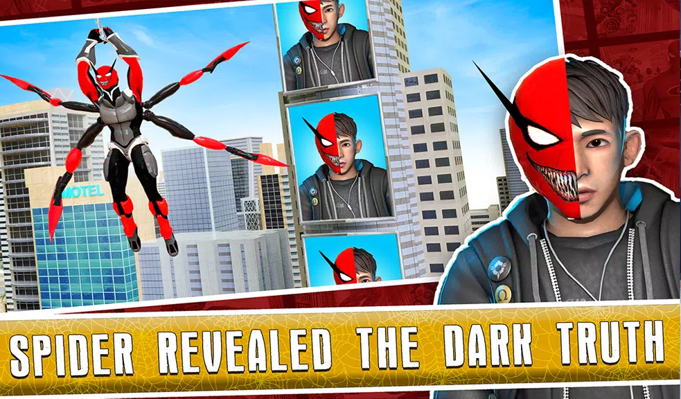 Black Spider Rope SuperHero 螢幕截圖 2