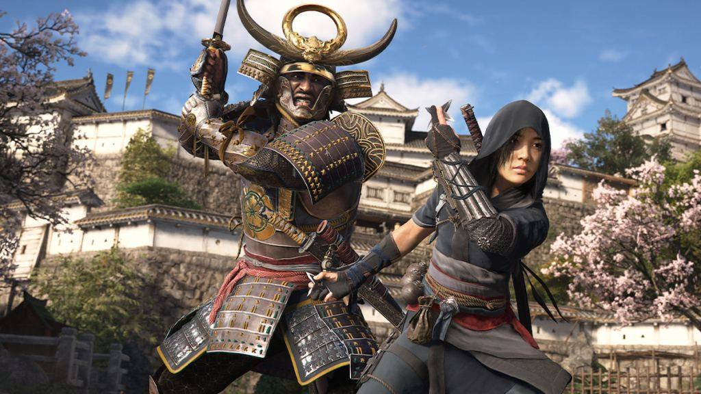NaoeとYasukeはAssassinのCreed Shadows、Ubisoft経由の画像に協力してチームを組みます