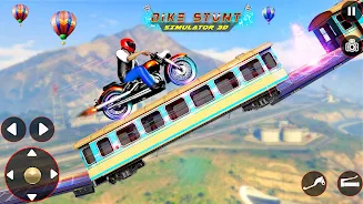 Bike Stunt 3D Simulator Games স্ক্রিনশট 0