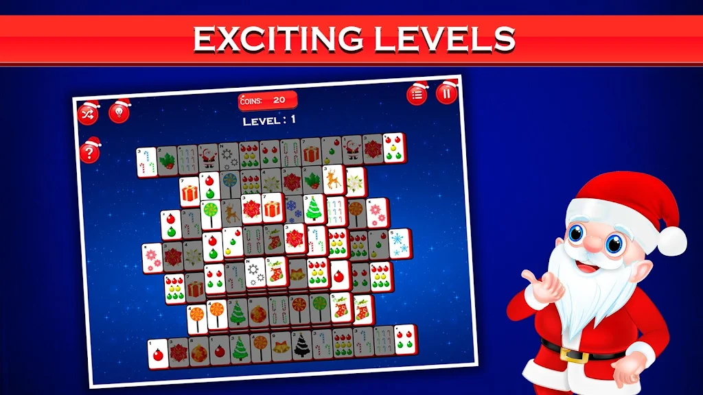 Mahjong Deluxe - Christmas Fun Ảnh chụp màn hình 0