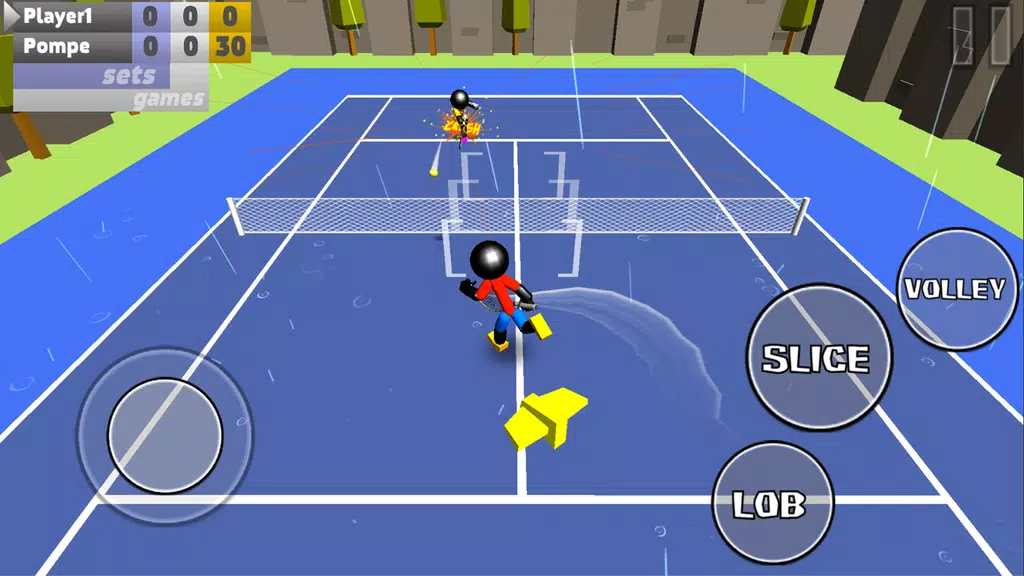 Stickman 3D Tennis Ekran Görüntüsü 3