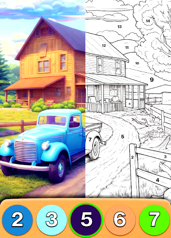 Farm Color By Number ภาพหน้าจอ 1