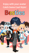 Besties - Make friend & Avatar 螢幕截圖 1