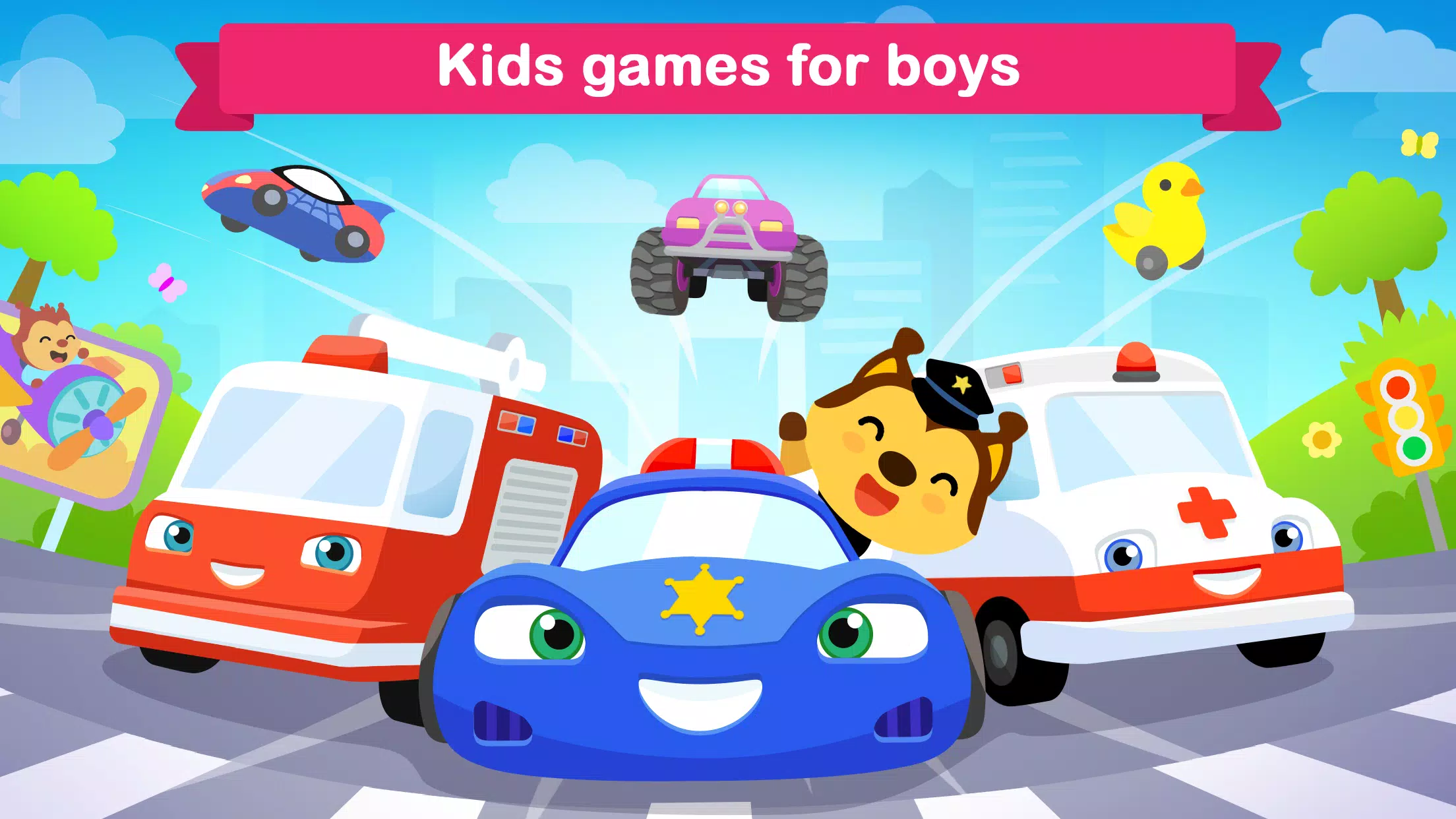 Car games for kids & toddler स्क्रीनशॉट 0