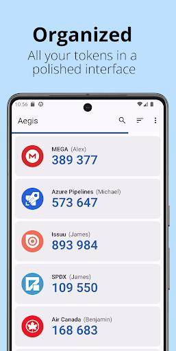 Aegis Authenticator - 2FA App Скриншот 0