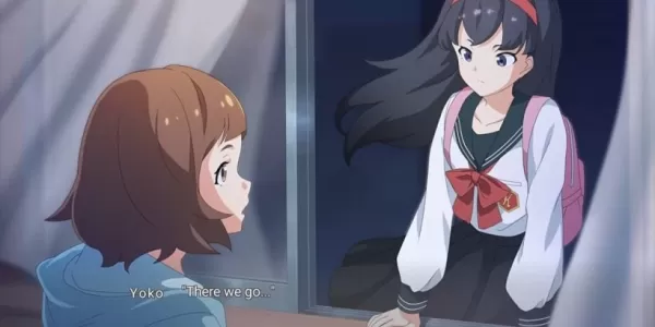 Ein Bild von vier Personen auf einem Boot in einem typischen Animesque -Stil.