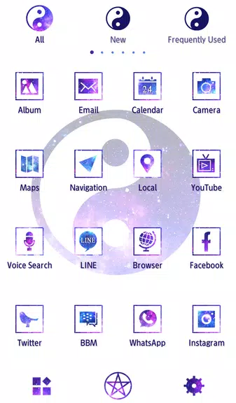 Galaxy Yin-yang Theme ภาพหน้าจอ 2