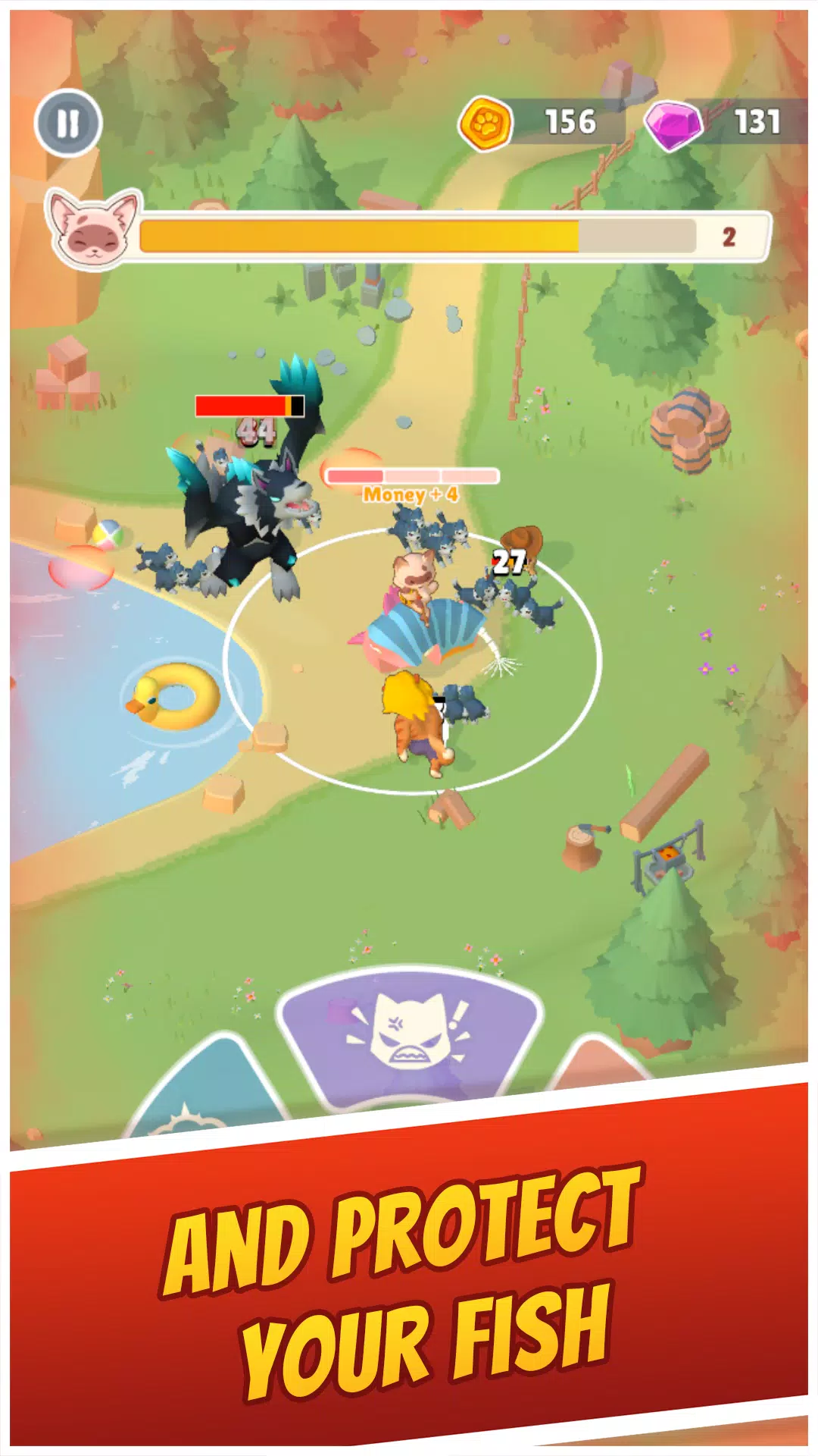 Cat Hero: Idle Tower Defense ภาพหน้าจอ 0