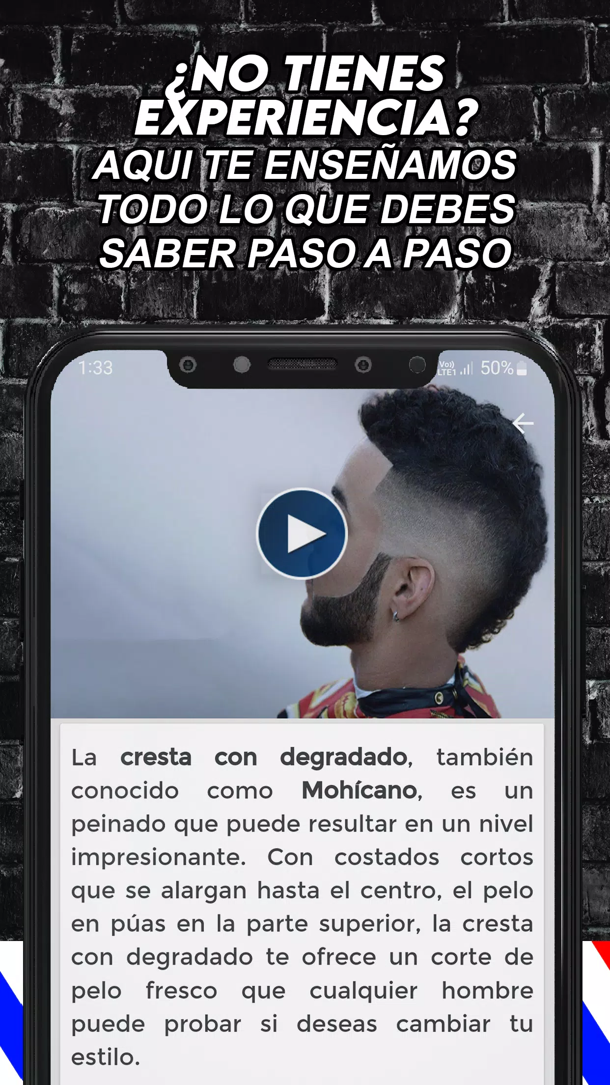 Curso de Barberia y Peluquería Tangkapan skrin 1