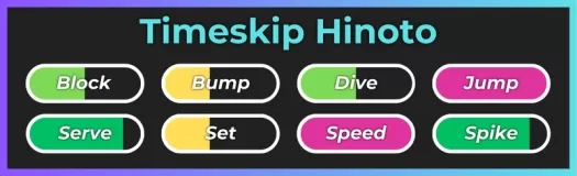 Стиль Timeskip Hinoto из опыта Volleyball Legends Roblox со всеми его характеристиками