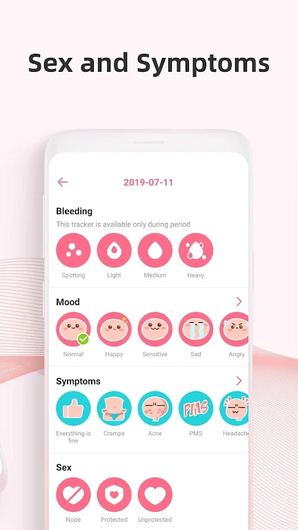 PinkBird Period Tracker 螢幕截圖 2