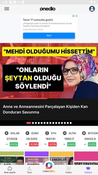 Onedio – İçerik, Haber, Test 螢幕截圖 1