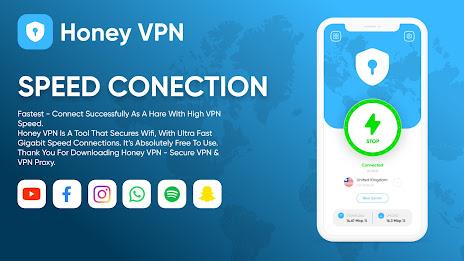 Honey VPN - Fast & Secure 螢幕截圖 1