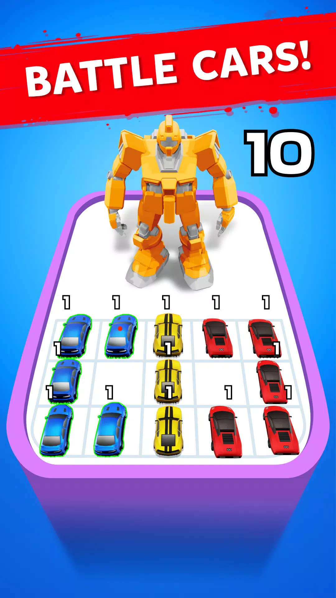 Robot Merge Master: Car Games Screenshot 1