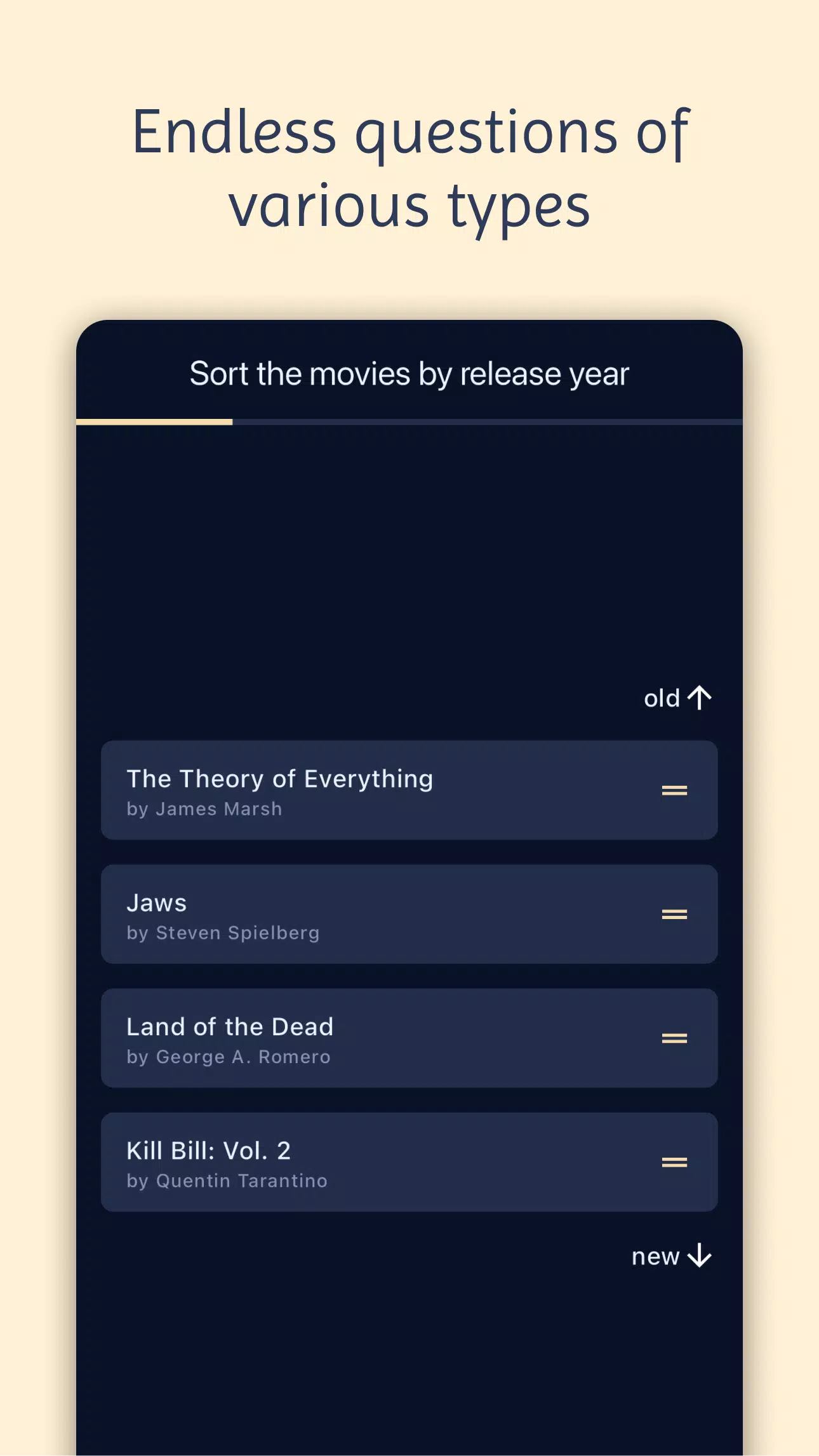 Movie & Actor Quiz 螢幕截圖 1