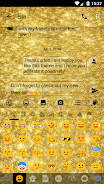 SMS Messages GlitterGold Glass স্ক্রিনশট 3