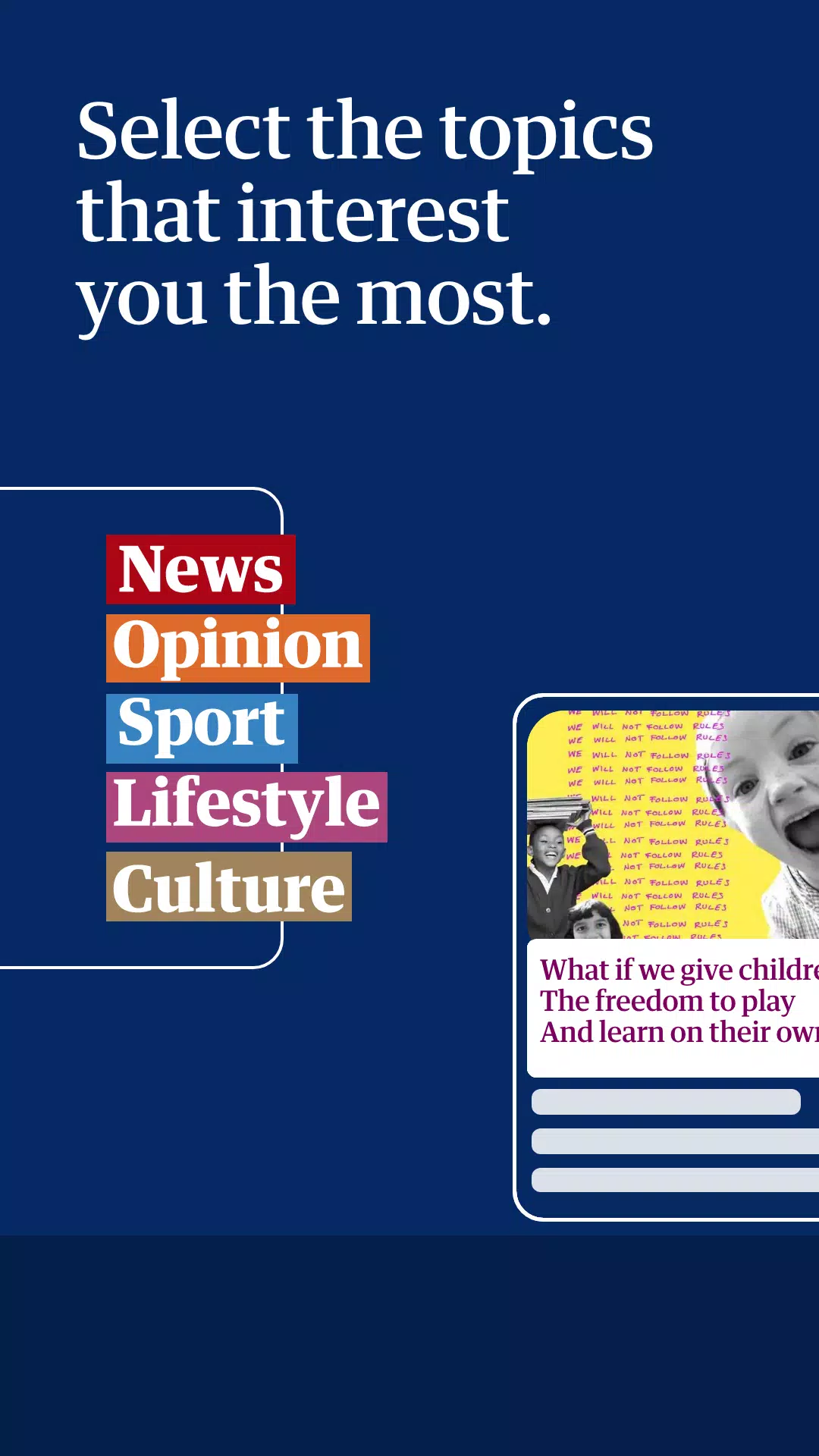 The Guardian - News & Sport স্ক্রিনশট 1