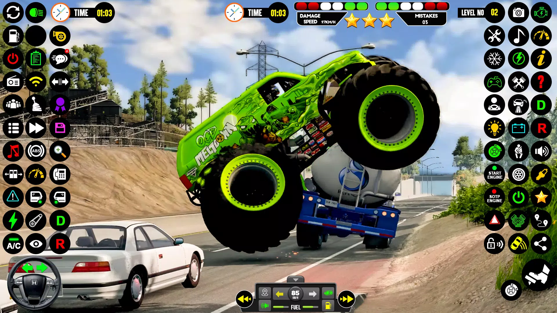 4x4 Monster Truck Game - Derby Tangkapan skrin 1