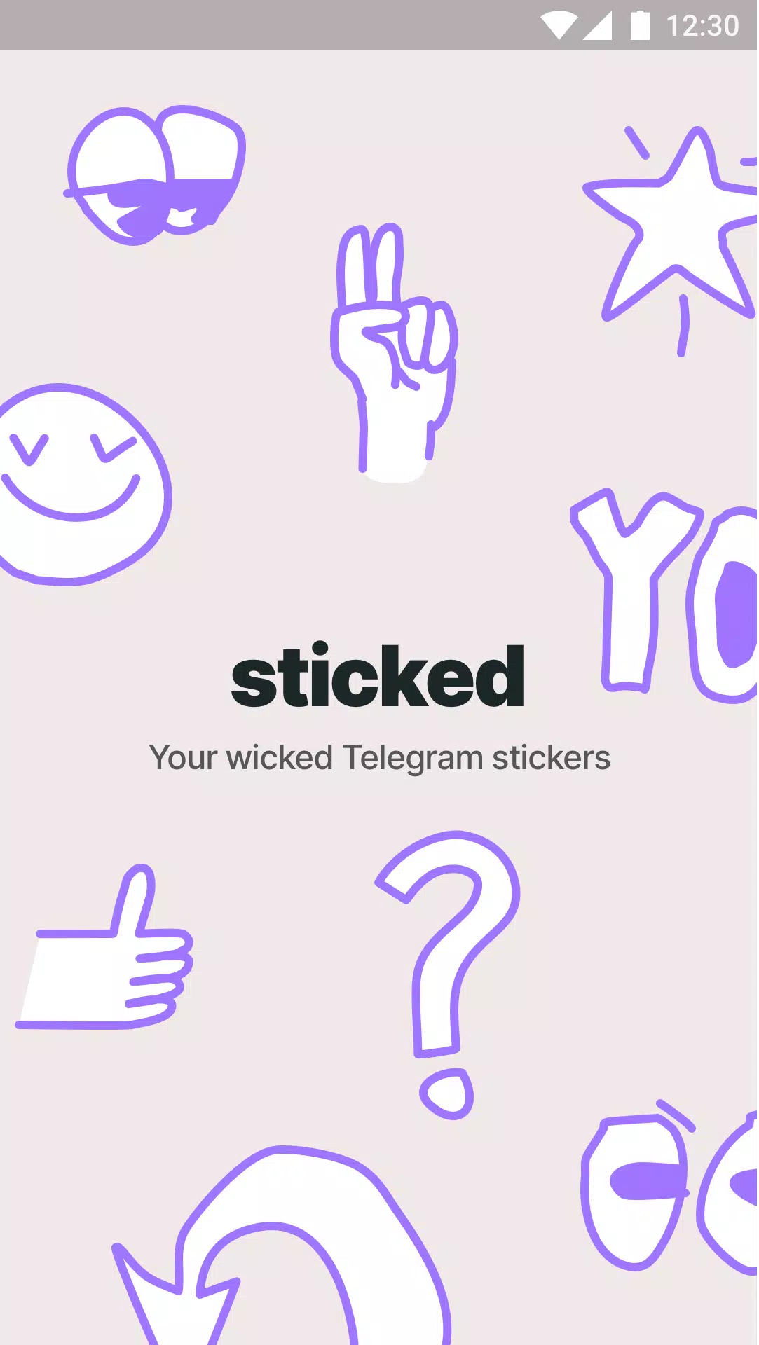 Sticked - Telegram stickers 螢幕截圖 0