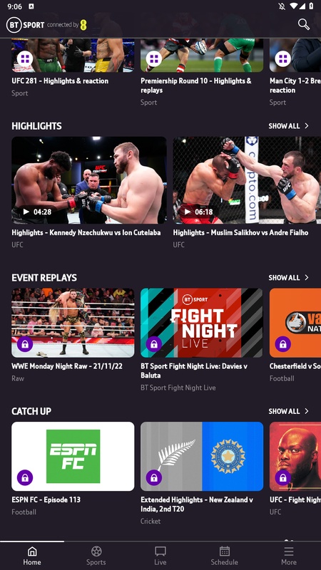 TNT Sports: News & Results Screenshot 1