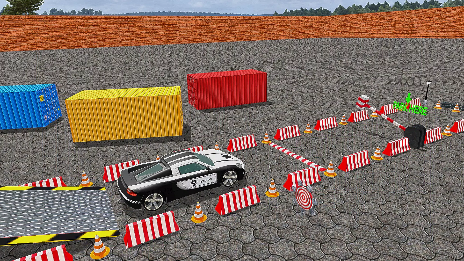 Police Car Parking Car Game 3D 螢幕截圖 2