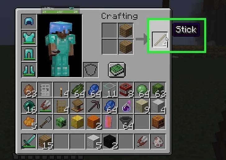 Minecraft sticks