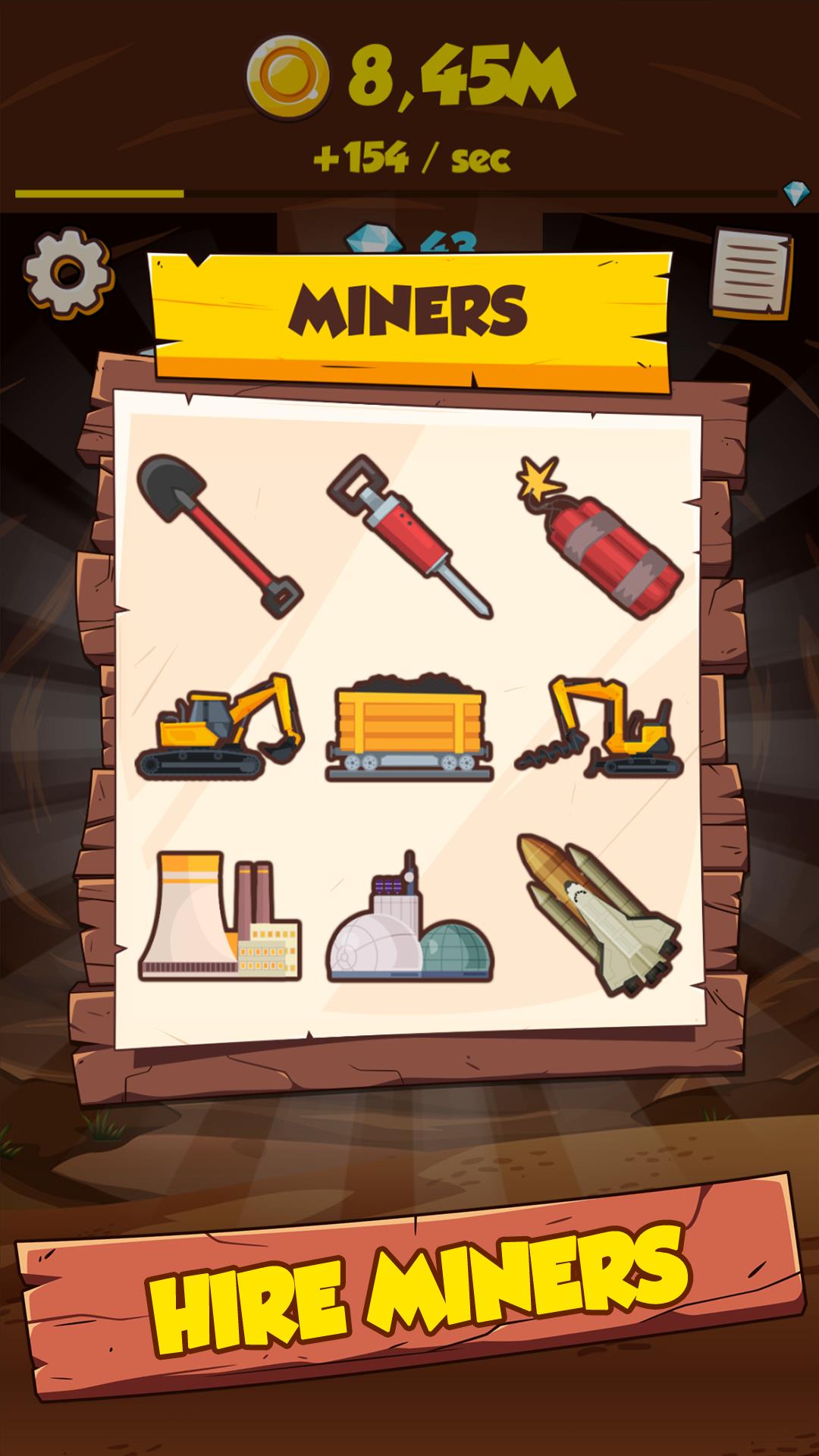 Idle Miner Clicker: Tap Tycoon 螢幕截圖 2