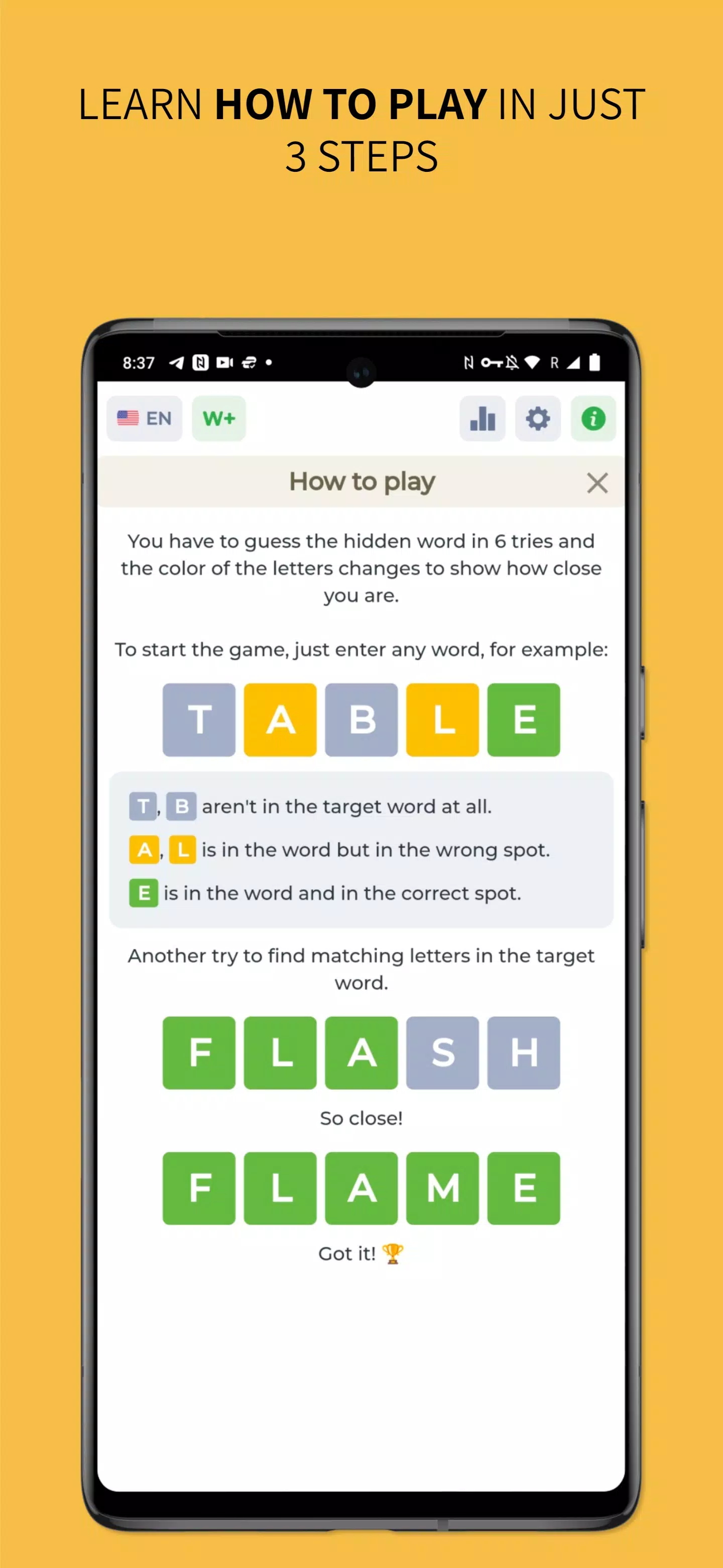 Wordy - Word Puzzle Game 스크린샷 1
