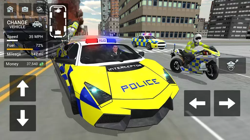 Police Car Driving Motorbike スクリーンショット 0