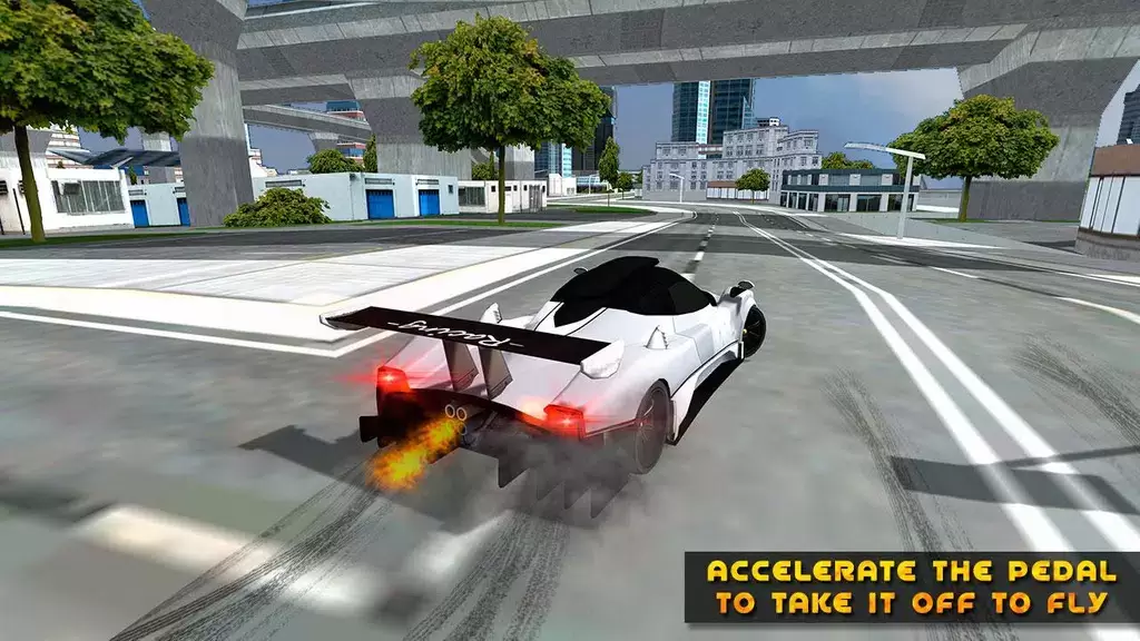 Flying Car Game driving スクリーンショット 3